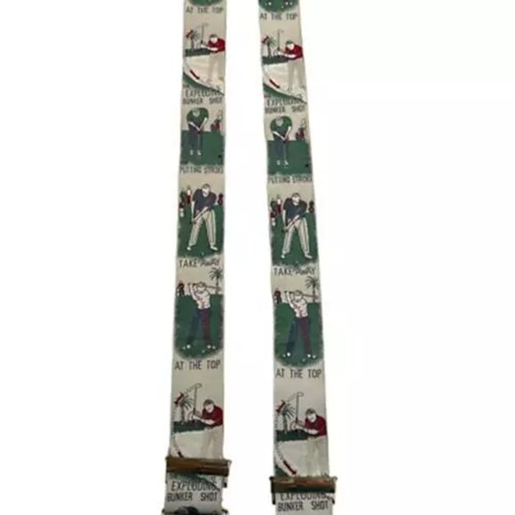 Trafalgar Mens Y Back Suspender Multicolor Button Adjustable Golf Novelty 46" - Picture 8 of 12
